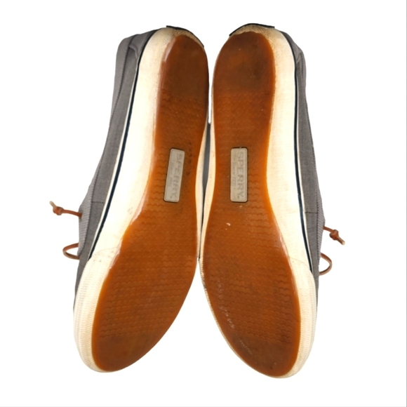 Sperry Women's Loafers Size 9.5/40.5 Grey Fabric - Picture 6 of 6